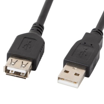 Lanberg extension cable USB 2.0 AM-AF, 1.8m, black