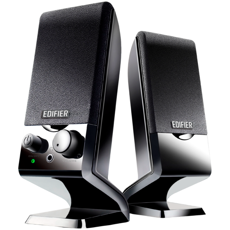 Edifier M1250 2.0 Audio System, USB, AUX, 1.2W (RMS), Volume Control, Black