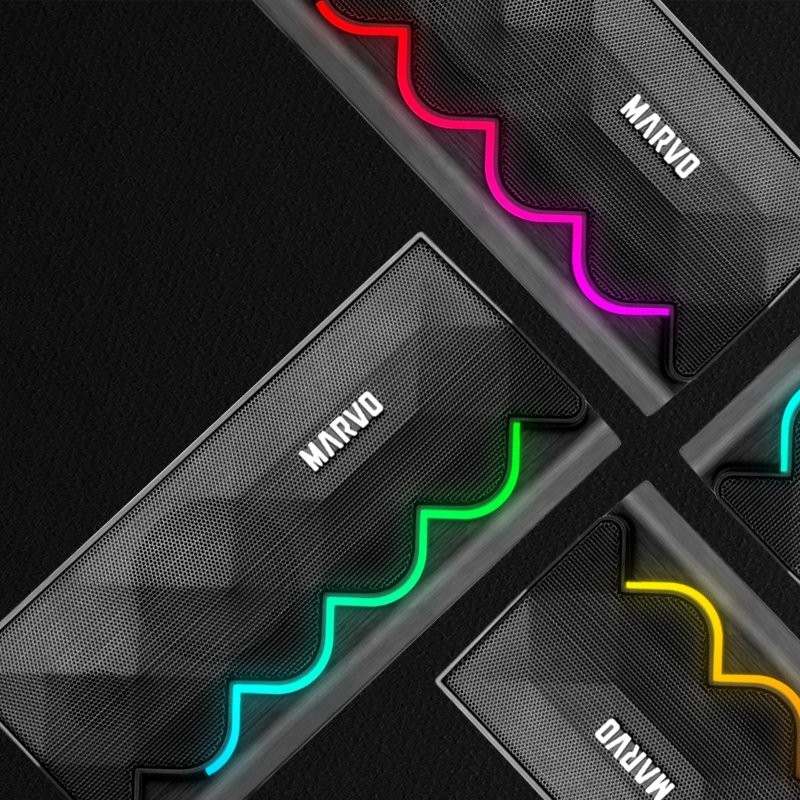 Marvo Тонколони Gaming Speakers 2.0 6W Bluetooth RGB - MARVO-SG-269