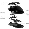 MCHOSE професионална геймърска мишка A7 V2 Ultra White - Wireless Gaming Mouse - Dual 8K, Omron Mechanical