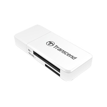 Transcend SD/microSD Card Reader, USB 3.1 Gen 1, White