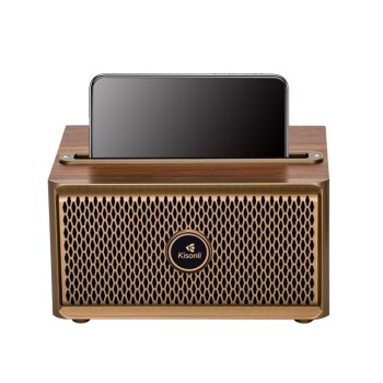 Тонколона Kisonli G1, Bluetooth, USB, SD, AUX, FM, Кафяв - 22309