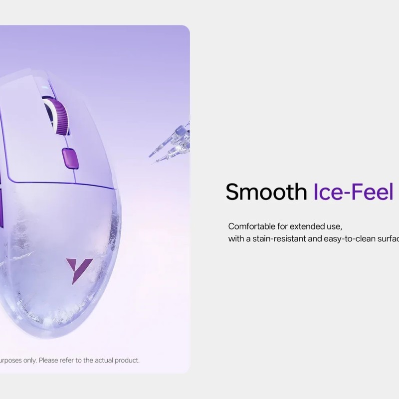 VXE професионална геймърска мишка Wireless Gaming Mouse Dragonfly V3 PRO - Huano Blue Glow V2, White