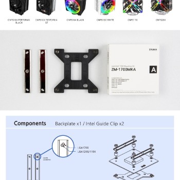 Zalman Mounting Kit LGA1700 TYPE-A for CNPS10x/16x/17x/20x - ZM1700-MKA