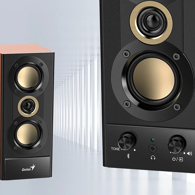 Genius тонколони Speakers 2.0 - SP-HF800BT - 20W RMS, Bluetooth 5.3, Wood