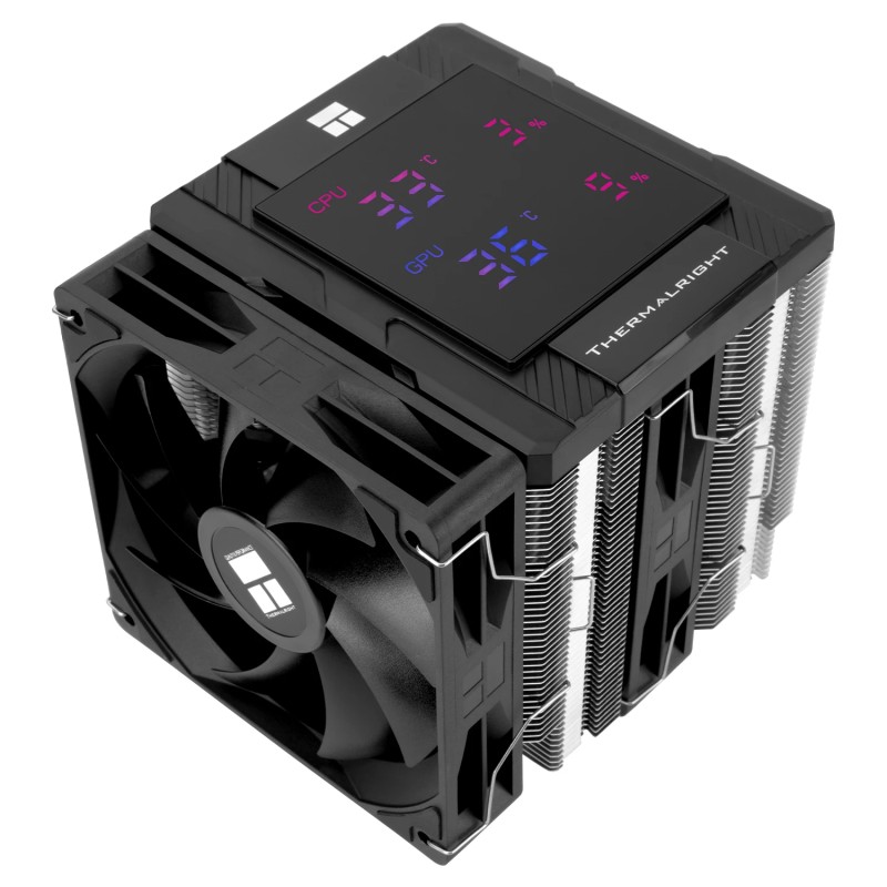 Thermalright охладител CPU Cooler Peerless Assassin 120 Digital Black - Dual-Tower - LGA1851/AM5
