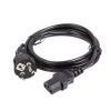 Lanberg CEE 7/7 -> IEC 320 C13 power cord 1.8m VDE Straight, black