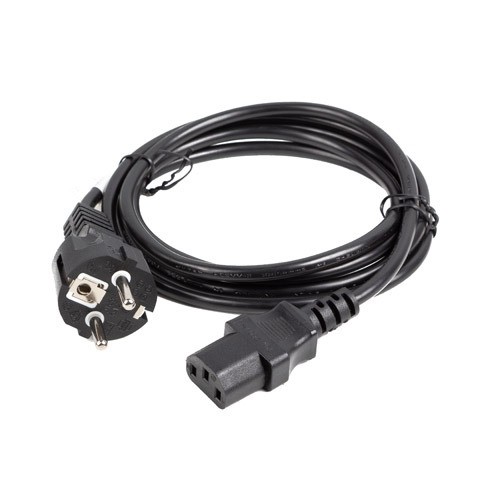 Lanberg CEE 7/7 -> IEC 320 C13 power cord 1.8m VDE Straight, black
