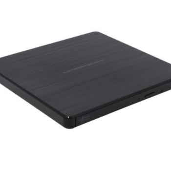 Hitachi-LG GP60NB60 Ultra Slim External DVD-RW, Super Multi, Silent Play, Win & MAC OS Compatible, M-DISC Support, Black