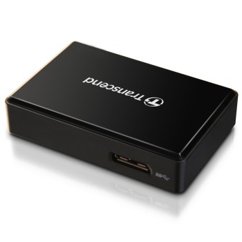 Transcend All-in-1 Multi Memory Card Reader, USB 3.0/3.1 Gen 1, Black