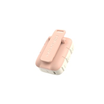 HiFuture Pocket S Pink,  Bluetooth 5.4, IPX7 Waterproof, 5W Output, Pair to Play (TWS Mode), Up to 8 Hours Playtime, Support Clip for Wear, Support Magnetic