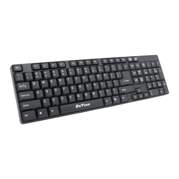 Клавиатура DeTech DE6081, USB, Черен - 6081