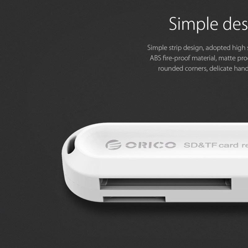 Orico четец на карти Card Reader USB3.0 Gray - CRS21-BK