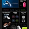 MCHOSE професионална геймърска мишка A7 V2 Ultra White - Wireless Gaming Mouse - Dual 8K, Omron Mechanical