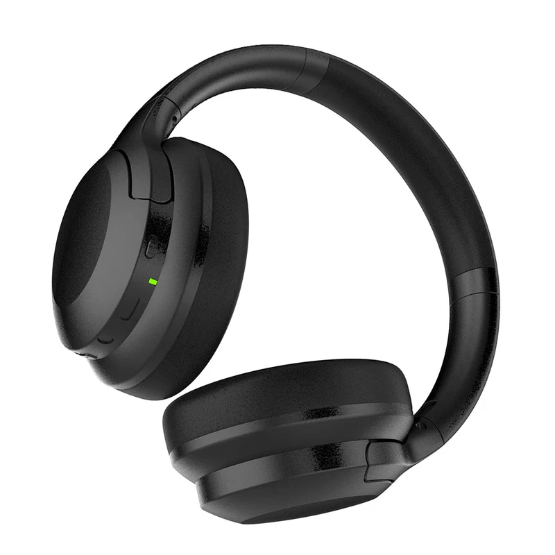 HiFuture FutureTour Black, Active Noise Canceling, 25-Hour Playtime, Memory Protein Foam Cover, Crystal-Clear Call, Wireless 5.2, AUX Cable