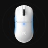 MCHOSE професионална геймърска мишка A7 V2 Ultra White - Wireless Gaming Mouse - Dual 8K, Omron Mechanical