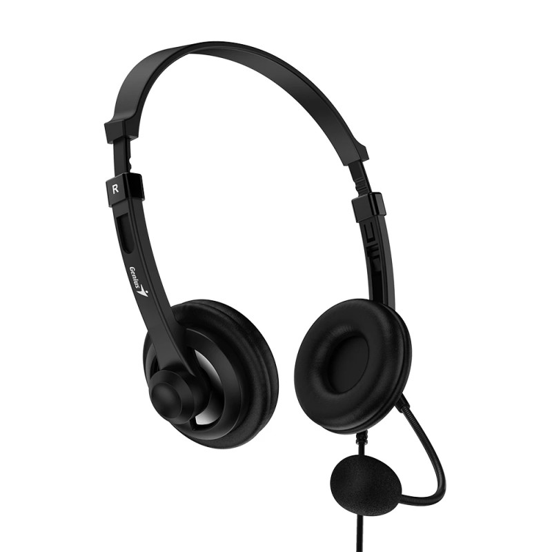 Genius слушалки с микрофон Headset HS-230U - USB, Mic, Black