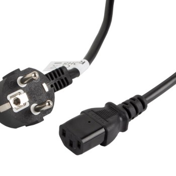 Lanberg CEE 7/7 -> IEC 320 C13 power cord 3m VDE, black