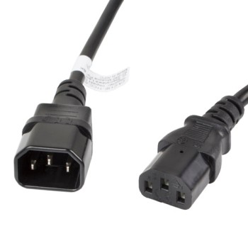 Lanberg extension power supply cable IEC 320 C13 -> C14 3m VDE, black