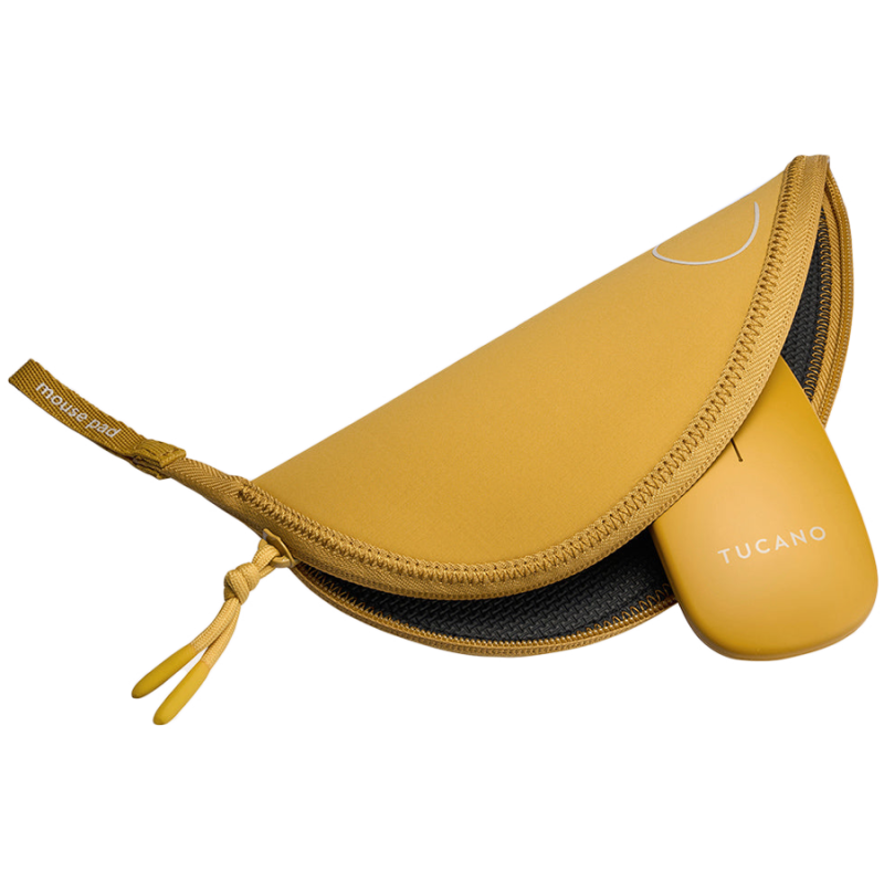 TUCANO TOPO Mouse Pad with Wireless Mouse, Yellow
