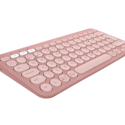 Logitech Pebble Keys 2 K380s - TONAL ROSE - US INT'L - BT - N/A - INTNL-973 - UNIVERSAL