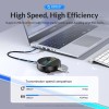 Orico хъб HUB USB3.1 Type-C 4 port - 4 x USB3.0 White, Audio/Mic x 1 - YS4-C3-03-WH-BP