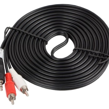 Lanberg mini jack 3.5mm (M) 3 pin -> 2X RCA (chinch) (M) cable 5m
