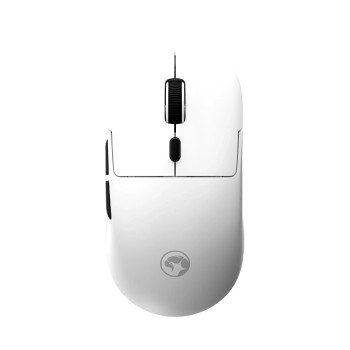 Marvo безжична геймърска мишка Wireless Gaming Mouse Niro 50 G912W White - Bluetooth 5.3, 2.4G, 12000dpi
