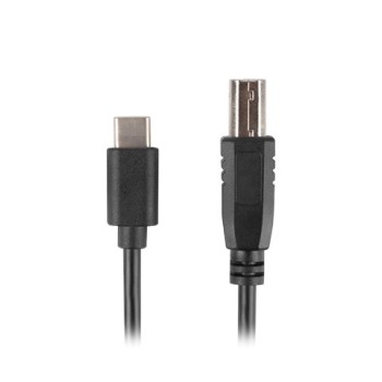 Lanberg USB-C (M) -> USB-B (M) 2.0 ferrite cable 1.8m, black