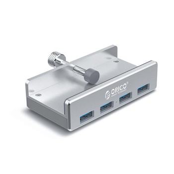 Orico хъб USB 3.0 HUB Clip Type 4 port - Aluminum - MH4PU-SV