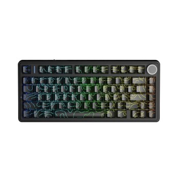 Aula геймърска механична клавиатура Wireless Gaming Mechanical Keyboard F75HE - Black King Magnetic Switch [Linear] (English US), Black Contour