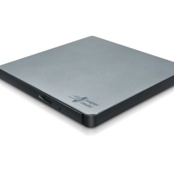 Hitachi-LG GP57ES40 Ultra Slim External DVD-RW, Super Multi, Double Layer, TV connectivity, Silver