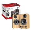 Genius тонколони Speakers 2.0 - SP-HF520BT - 20W RMS, Bluetooth, 3D Surround, Pine Wood