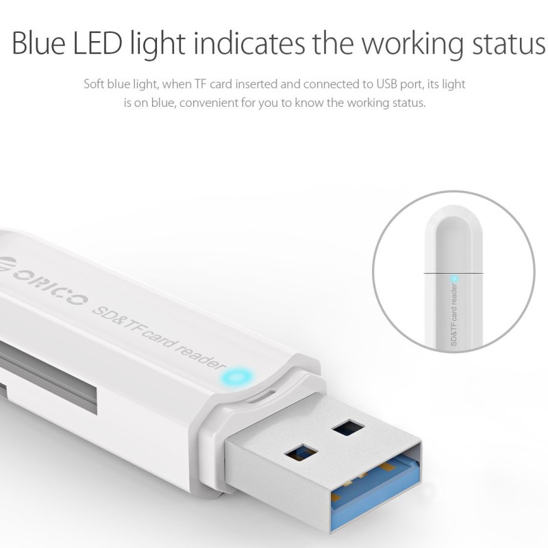 Orico четец на карти Card Reader USB3.0 Gray - CRS21-BK