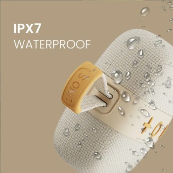 HiFuture LINO S Latte, Bluetooth 5.4, IPX7 Waterproof, 12W Output, Pair to Play (TWS Mode), Up to 10 Hours Playtime, Support Auracast (Up to 100 units pair), Built-in Powerful DSP with DynaBoost Technology