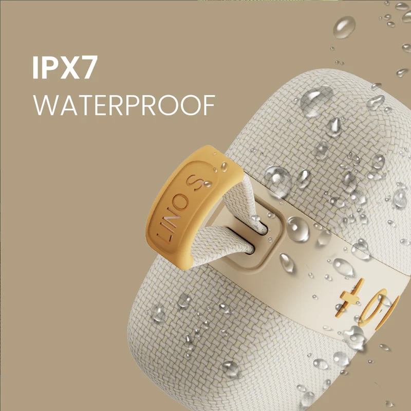 HiFuture LINO S Latte, Bluetooth 5.4, IPX7 Waterproof, 12W Output, Pair to Play (TWS Mode), Up to 10 Hours Playtime, Support Auracast (Up to 100 units pair), Built-in Powerful DSP with DynaBoost Technology