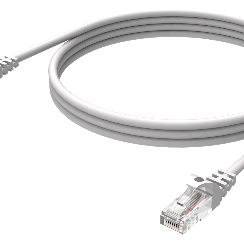 Кабел DeTech LAN - LAN, CAT5,  0.5m -18252