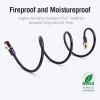 Vention Кабел LAN SSTP Cat.7 Patch Cable - 0.5M Black 10Gbps - ICDBD
