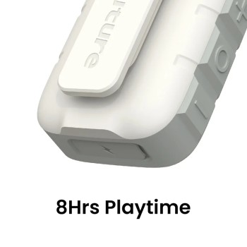 HiFuture Pocket S Beige,  Bluetooth 5.4, IPX7 Waterproof, 5W Output, Pair to Play (TWS Mode), Up to 8 Hours Playtime, Support Clip for Wear, Support Magnetic