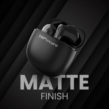 HiFuture ColorBuds2 Black, Fashion TWS Earbuds, *5+15hours Play time,  Bluetooth 5.3, 10MM Driver, Soft Bass, Comfort Fit, Colorful option
