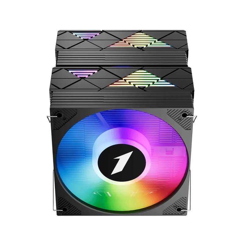 1stPlayer охладител CPU Cooler CRYO CY12LD Black - LGA1851/AM5, Dual-Tower, ARGB