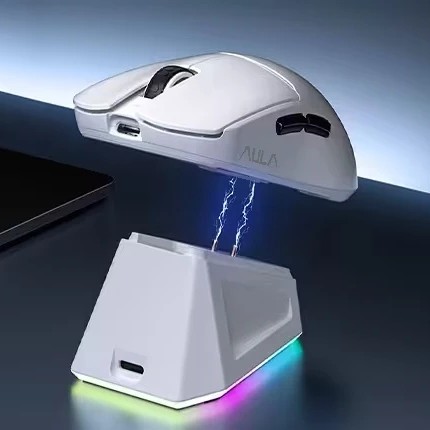 Aula професионална геймърска мишка Wireless Gaming Mouse V3 - 1K, White