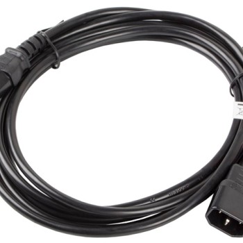 Lanberg extension power supply cable IEC 320 C13 -> C14 3m VDE, black