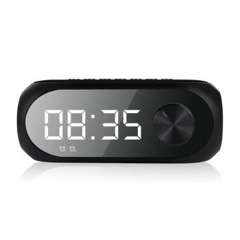 Тонколона Kisonli LP-2S, Bluetooth, Часовник, SD, FM, AUX, RGB, Черен - 22280
