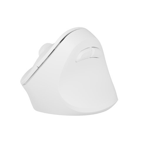 Natec Vertical Mouse Crake 2 Wireless, 2400DPI Bluetooth 5.2 + 2.4 GHz White