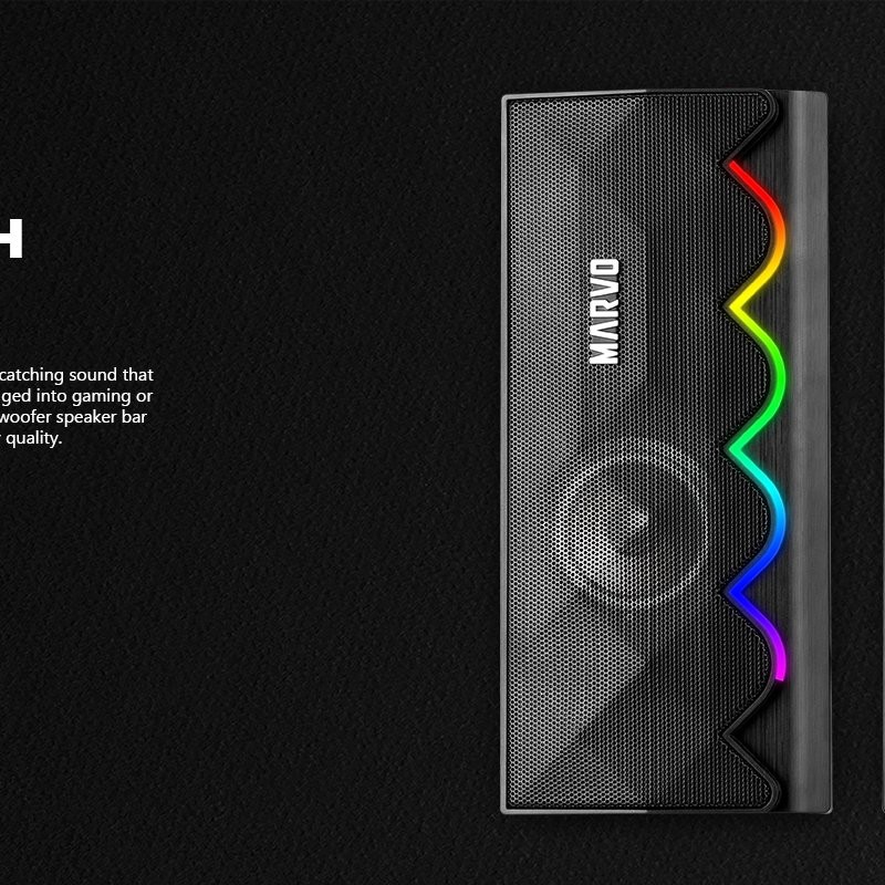 Marvo Тонколони Gaming Speakers 2.0 6W Bluetooth RGB - MARVO-SG-269