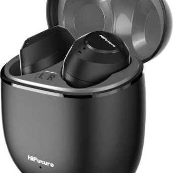 HiFuture OlymBuds3 Black, Comfort Fit TWS Earbuds, Powerful Bass, 25Hours Playtime, Wireless 5.3, 6MM Driver, Comfort Fit, Super Light Weight