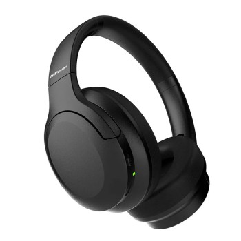 HiFuture FutureTour Black, Active Noise Canceling, 25-Hour Playtime, Memory Protein Foam Cover, Crystal-Clear Call, Wireless 5.2, AUX Cable