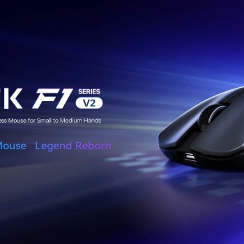 ATK професионална геймърска мишка Wireless Gaming Mouse F1 Ultimate 2.0 - 8K, White