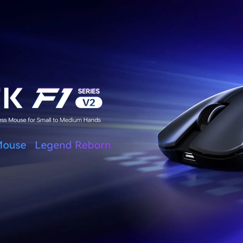 ATK професионална геймърска мишка Wireless Gaming Mouse F1 Ultimate 2.0 - 8K, Black